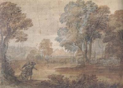 Claude Lorrain Landscape with Tobias and the Angel (mk17)